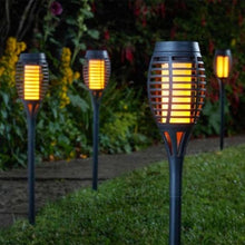 Load image into Gallery viewer, SMART GARDEN Party Flaming Torch 5 Piece Carry Pack BLACK
