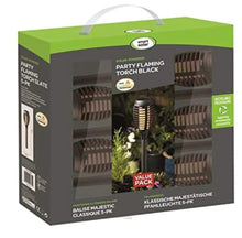 Load image into Gallery viewer, SMART GARDEN Party Flaming Torch 5 Piece Carry Pack BLACK