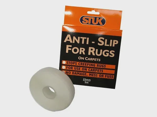 Stuk Anti Slip Tape For Rugs (25mm x 5m)