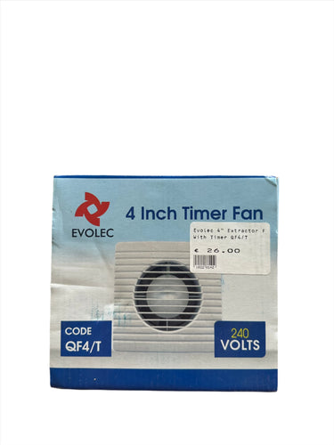 Evolec 4 Inch Fan With TImer