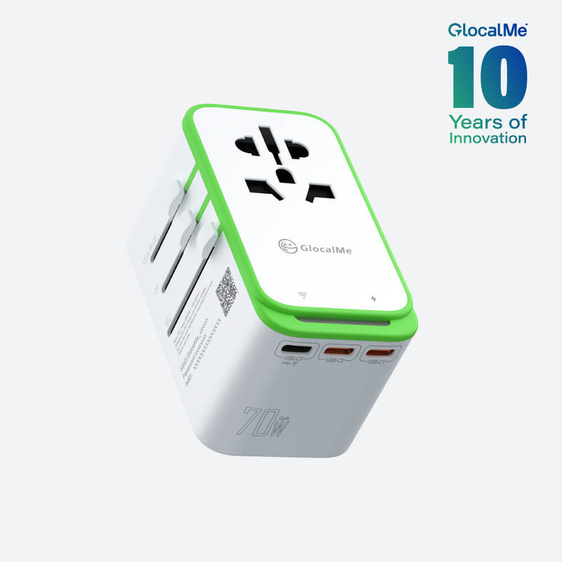 GlocalMe RoamPlug，Four-in-One Universal Travel Adapter
