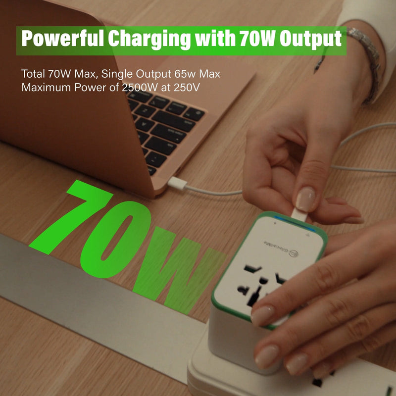 GlocalMe RoamPlug，Four-in-One Universal Travel Adapter