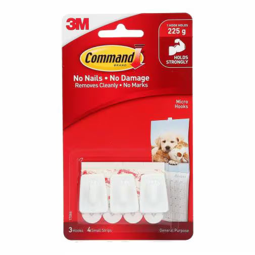 Micro Hooks White 3pk  17066