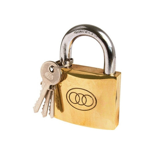 Tri-Circle 262-25mm Brass Padlock