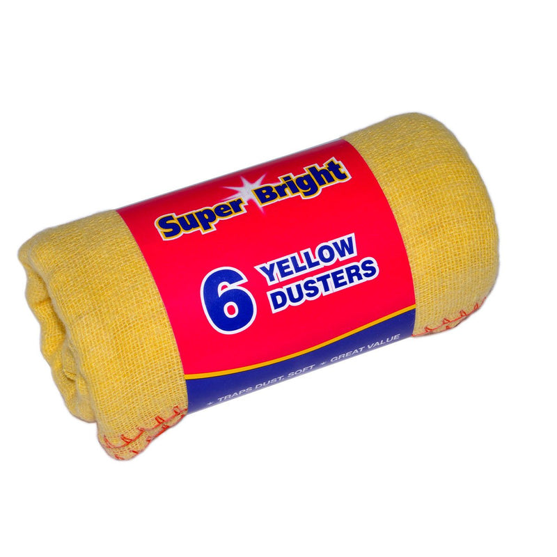 Superbright 6pk Yellow Dusters (SU134E-1) (1645-18)