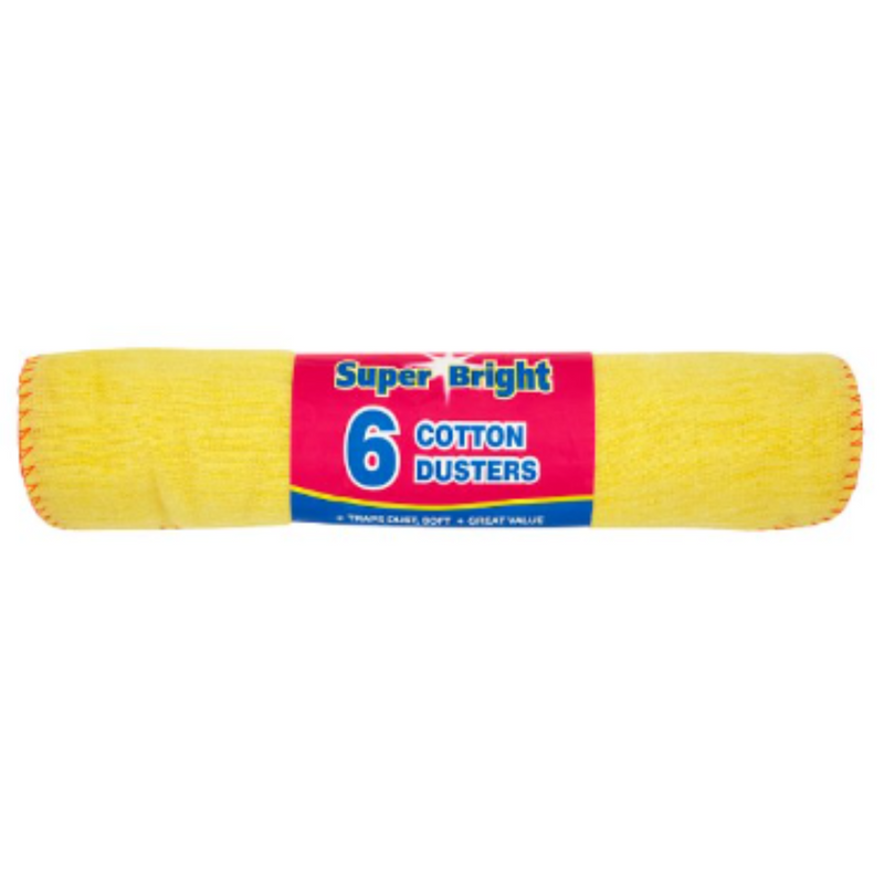 Superbright 6pk Yellow Dusters (SU134E-1) (1645-18)