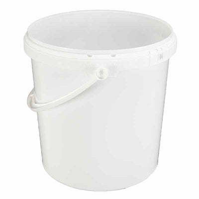 10 Ltr White PLastic Household Bucket