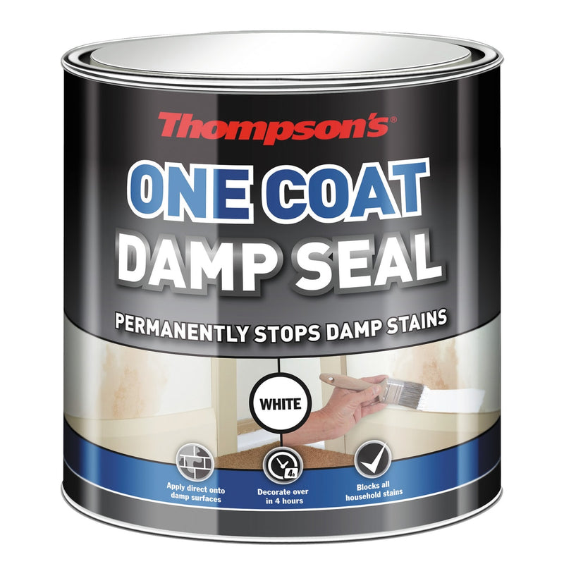 Thompson One Coat Damp Seal White 250ml