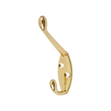 Load image into Gallery viewer, 90mm BRASS Die Cast Hat &amp; Coat Hooks