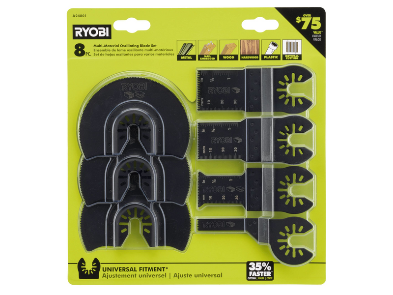 Universal 8 Pc Multi Tool Cutting Set