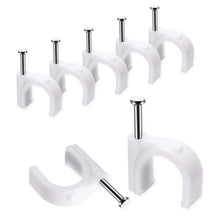 Load image into Gallery viewer, 10mm x 50pc cable clips white