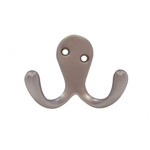 50MM CHROME DIE CAST DOUBLE ROBE HOOK HE109P