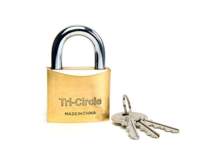 Tri-circle  266 63MM Brass Padlock