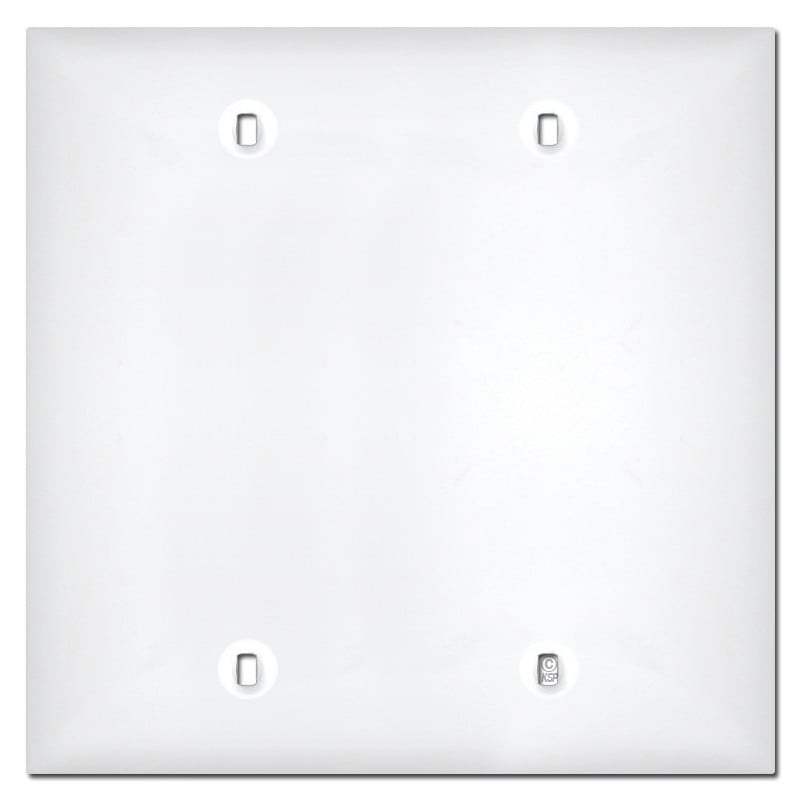 2 Gang Blank Plate 8015