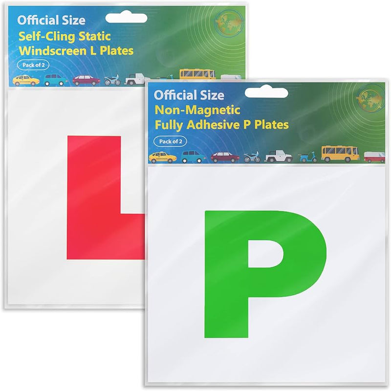 N Plates Self Cling 2PK