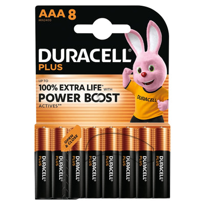 Duracell Plus 100% Battery AAA CD8