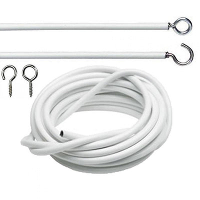 22X2mm Chrome Curtain Wire Hook and Eyes CW59P