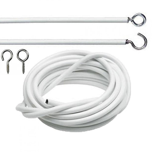 22X2mm Chrome Curtain Wire Hook and Eyes CW59P