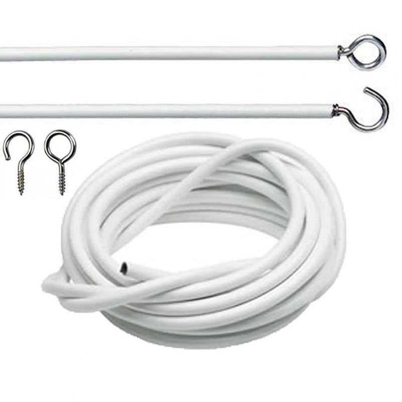 22X2mm Chrome Curtain Wire Hook and Eyes CW59P