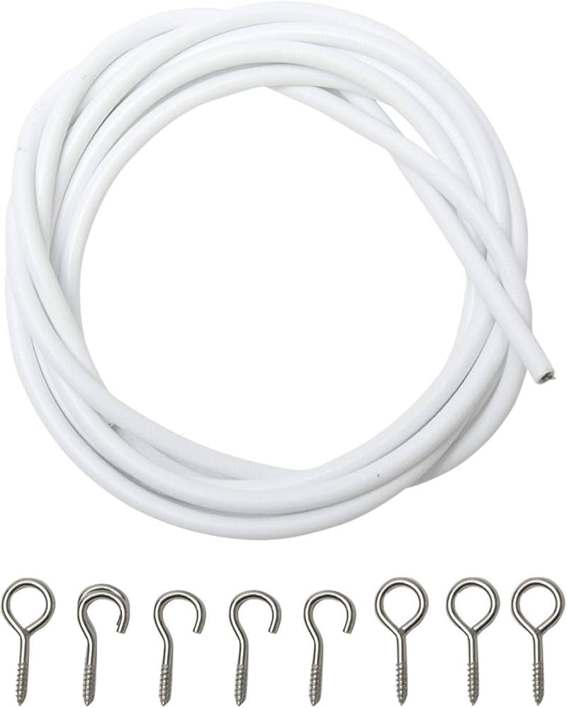 22X2mm Chrome Curtain Wire Hook and Eyes CW59P