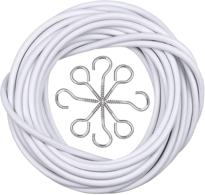22X2mm Chrome Curtain Wire Hook and Eyes CW59P