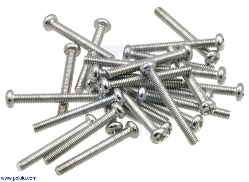 M3 x 25mm ZP Machine Screws & Nuts Pk22 FA155P