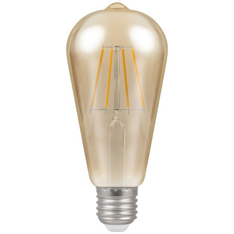 Crompton E27 7.5W LED Filament Antique Bronze Dimmable 4252