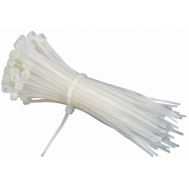 100x25mm White Cable Ties CV100NAT