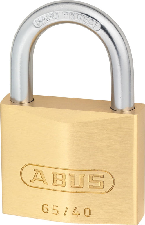 ABUS 65/40 BRASS PADLOCK