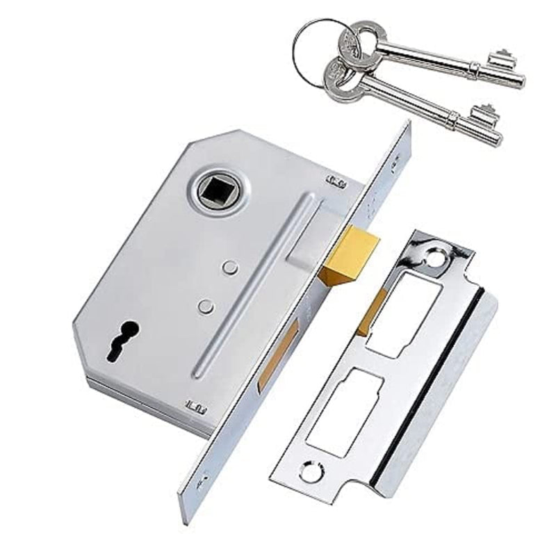 63mm 2Lever Sashlock Chrome 506cp