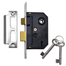 Load image into Gallery viewer, 63mm 2Lever Sashlock Chrome 506cp
