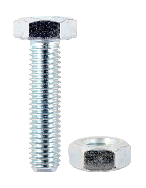M6x25 Zinc Hex Bolt & Nut 625SNZP (10 Pack)