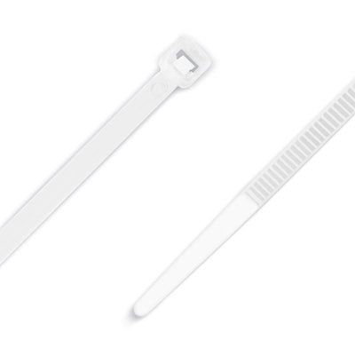 300MM X 4.8 Cable Ties White PK100