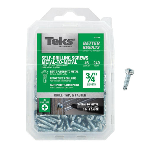 8x3/4 S/Tapping Screws C/Sunk 00834CCAZP