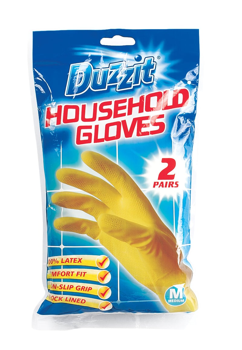 Duzzit Household Glove Medium Pk/2