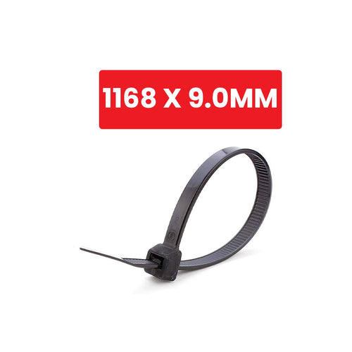 Safeline Cable Ties 300 x 4.8mm Black