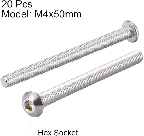 M4x50mm ZP Machine Screws & Nuts FA142P