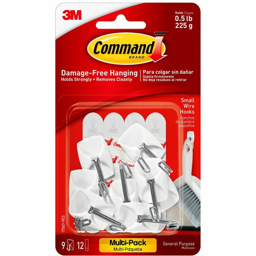 Small Utensil Wire Hooks White 3pk - 17067