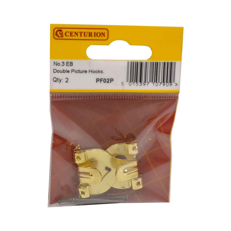 No3 Double Picture Hooks PF02P