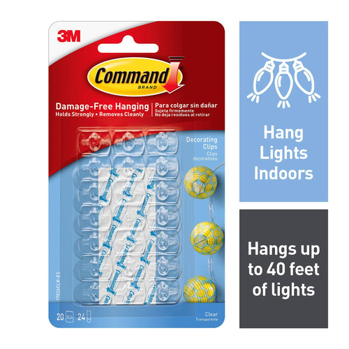 Decorating Clips Clear 20pk  17026CLR