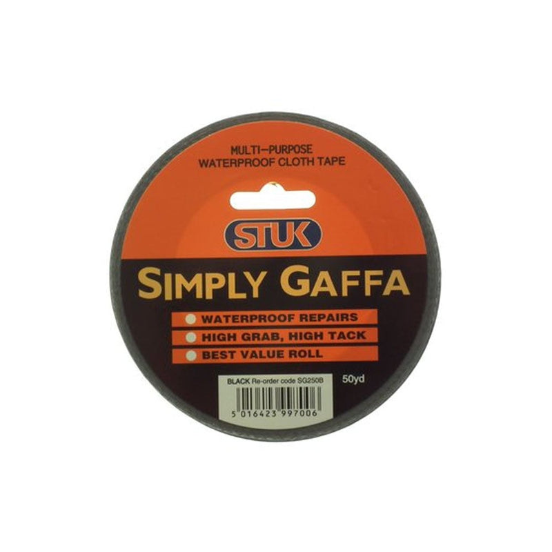 Stuk Simply Black Gaffa 50yd SG250B