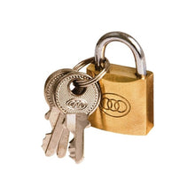 Load image into Gallery viewer, Tri-circle 261 20mm Brass Padlock