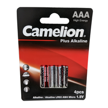 Load image into Gallery viewer, camelion plus alkaline AAA 4+4