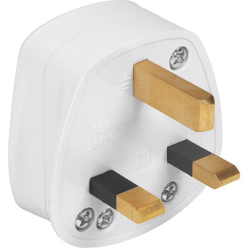 13A Plug Top White 8000 Clam