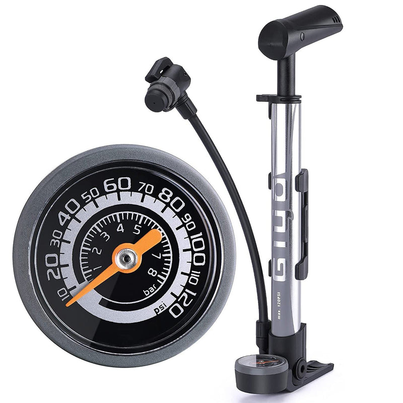 Giyo Track Pump With Gauge