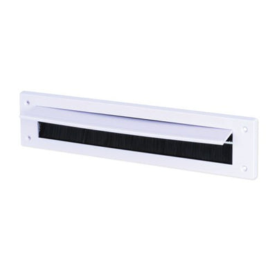 White Flap LetterBox Draught Excluder G61201