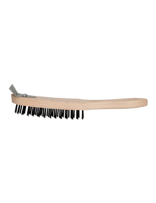 Heavy Duty Wire Brush With Scraper