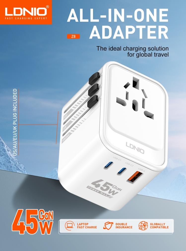 LD 45W GaN UNIVERSAL TRAVEL