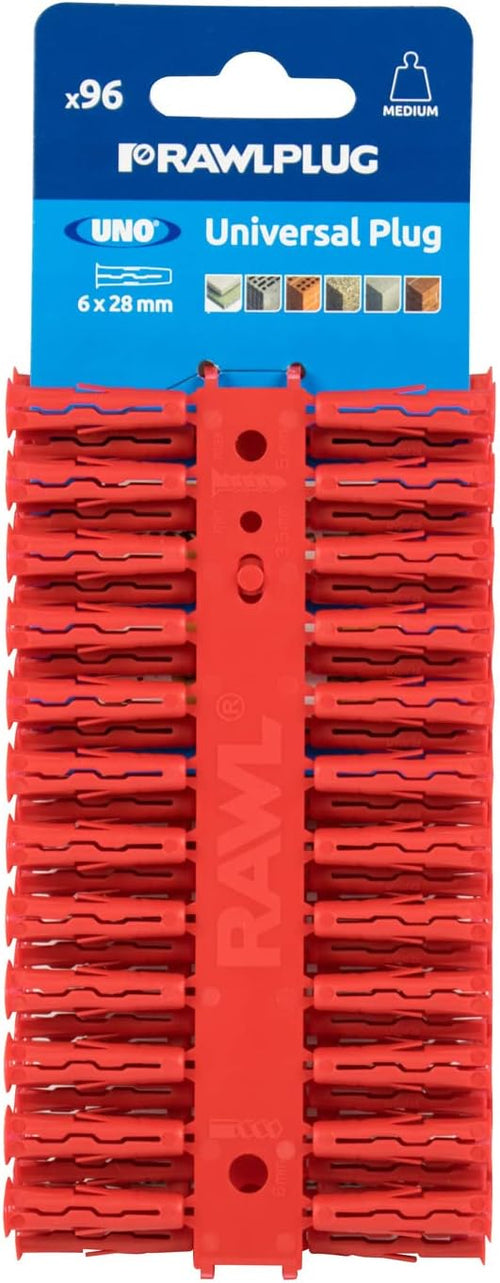 Plastic Plugs - Red (30mm) 50pcs