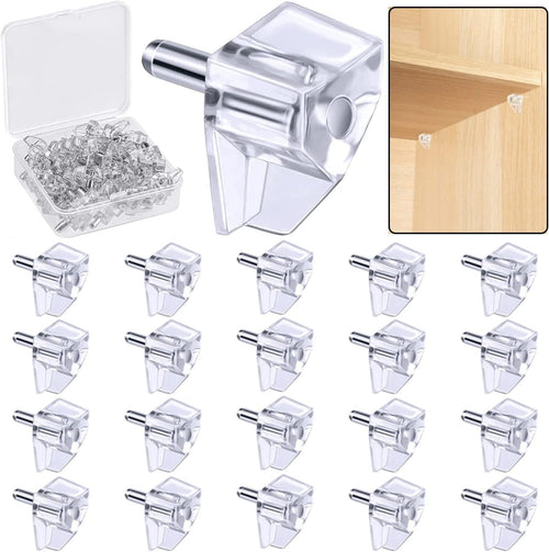 CLEAR PUSH IN SHELF SUPPORT